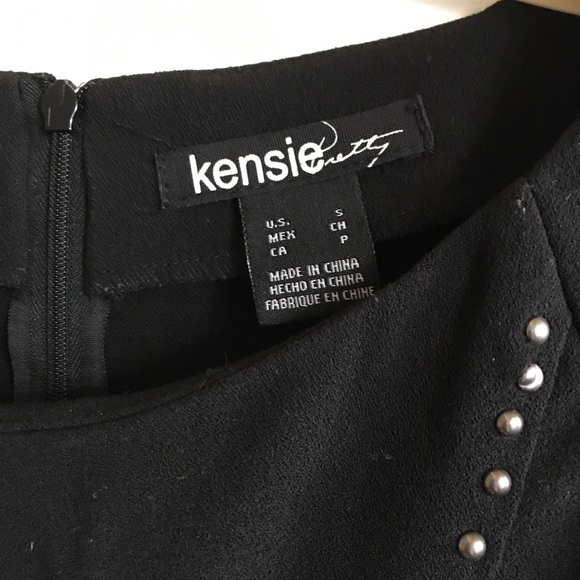 Women’s Kensie Pretty Black with Studed Dress/SZ S - Picture 4 of 7